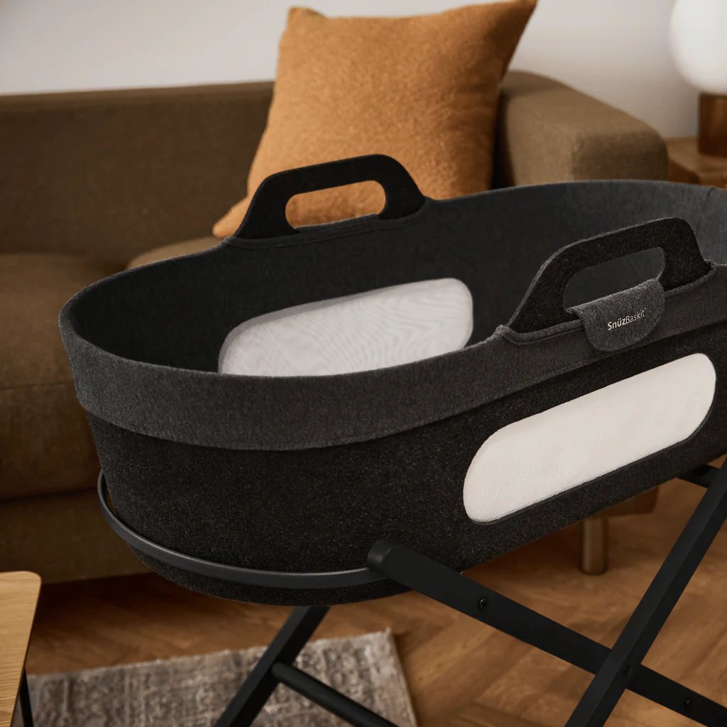 SnüzBaskit Graphite Moseskorb & Graphite Ständer Set