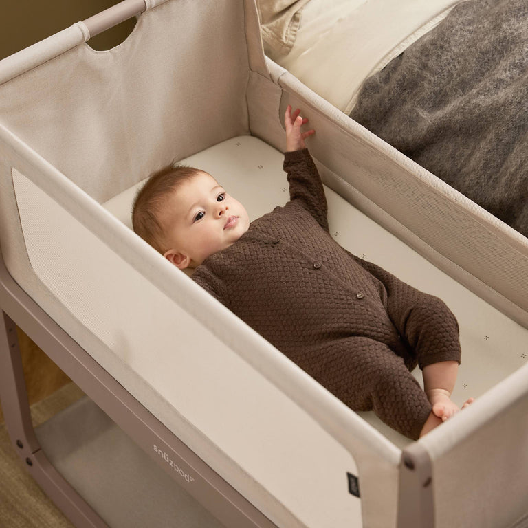 Snüz Beistellbett 2er-Pack Spannbettlaken - Cashmere / Cross