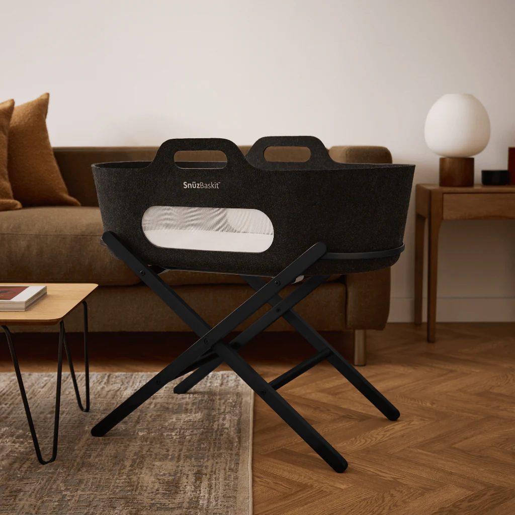 SnüzBaskit Graphite Moseskorb & Graphite Ständer Set