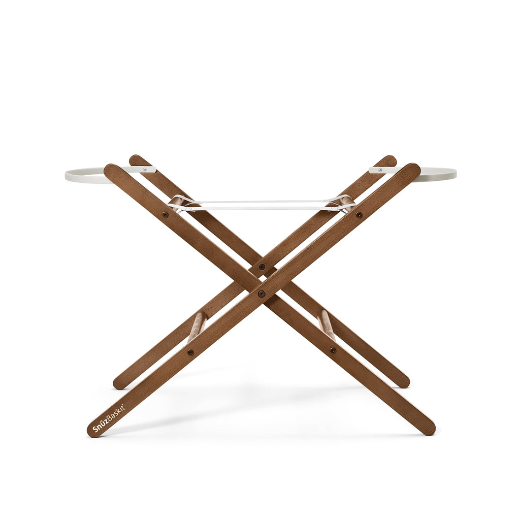 SnüzBaskit Barley Moseskorb & Walnut Ständer Set