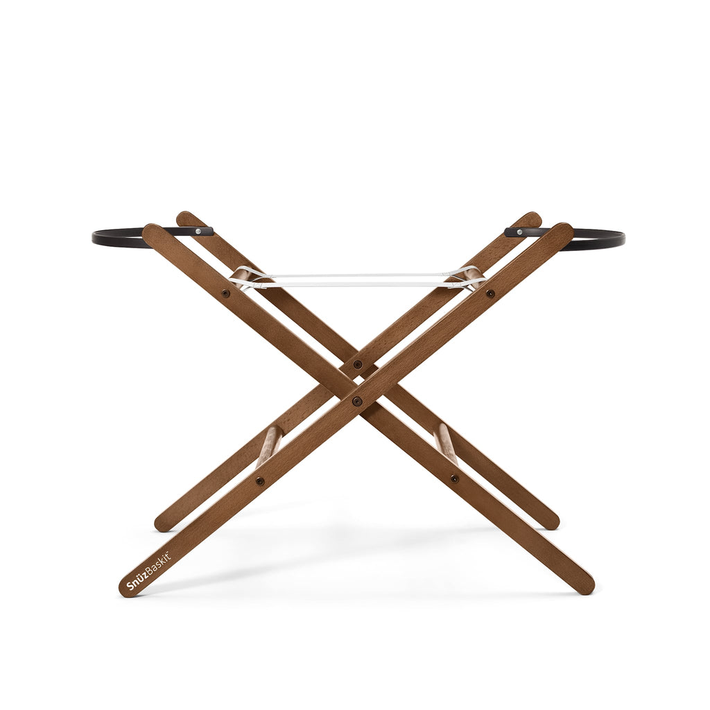 SnüzBaskit Graphite Moseskorb & Walnut Ständer Set