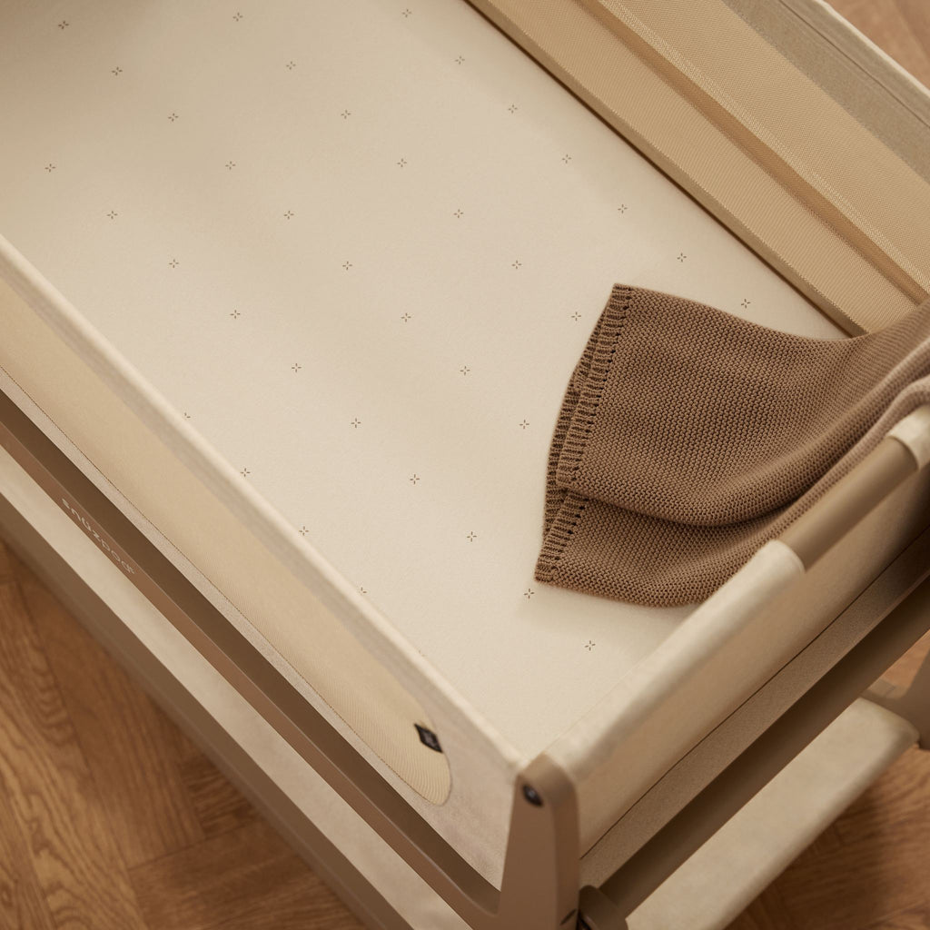 Snüz Beistellbett 2er-Pack Spannbettlaken - Cashmere / Cross