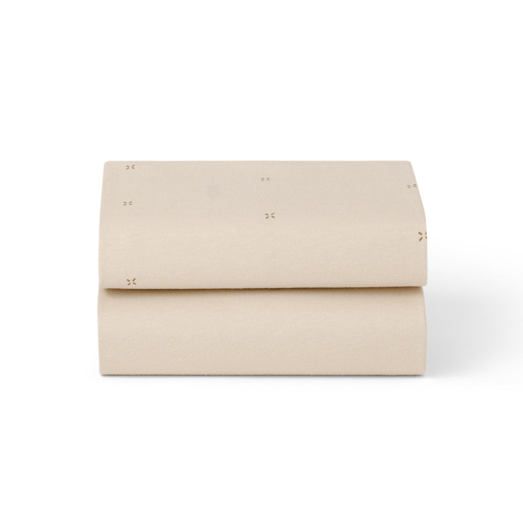 Snüz Beistellbett 2er-Pack Spannbettlaken - Cashmere / Cross