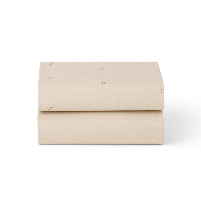 Snüz Beistellbett Spannbettlaken 2er-Pack - Cashmere / Cross