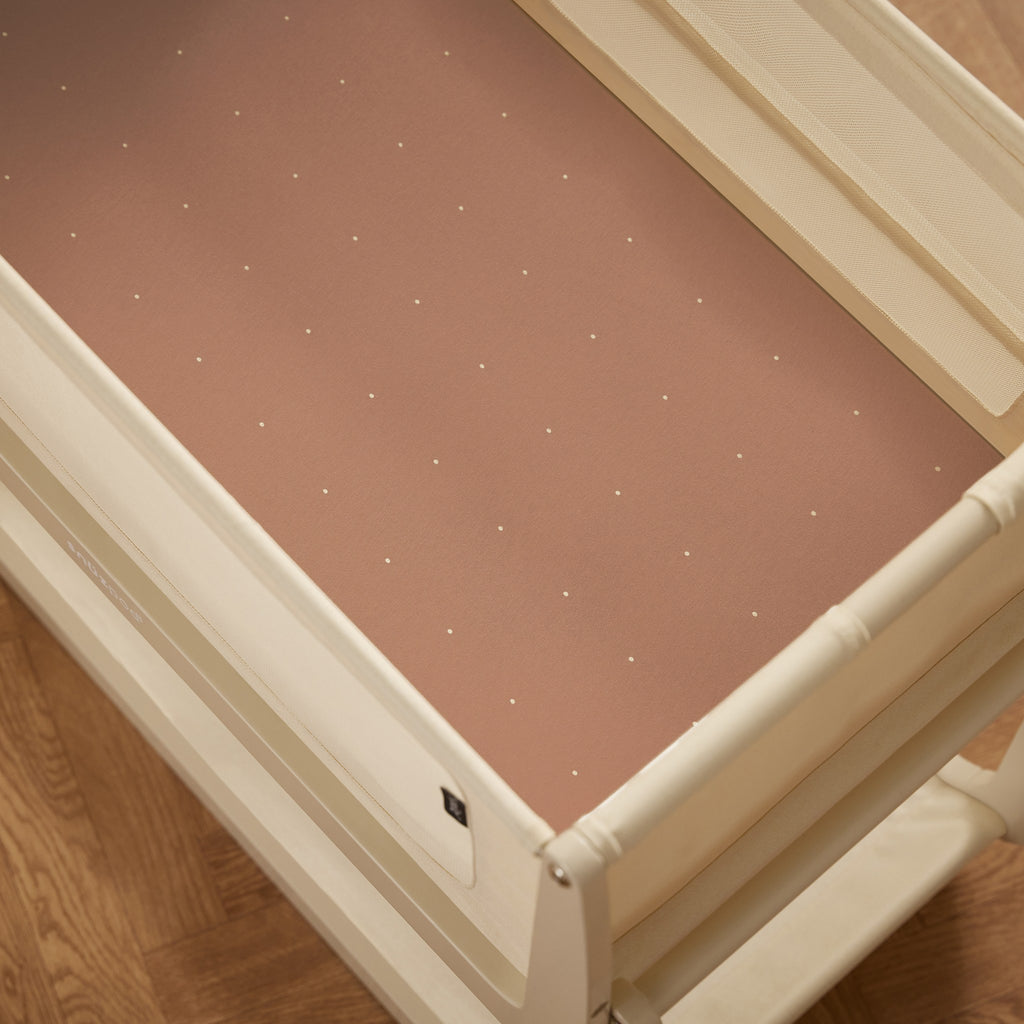 Snüz Beistellbett 2er-Pack Spannbettlaken - Blush / Dot