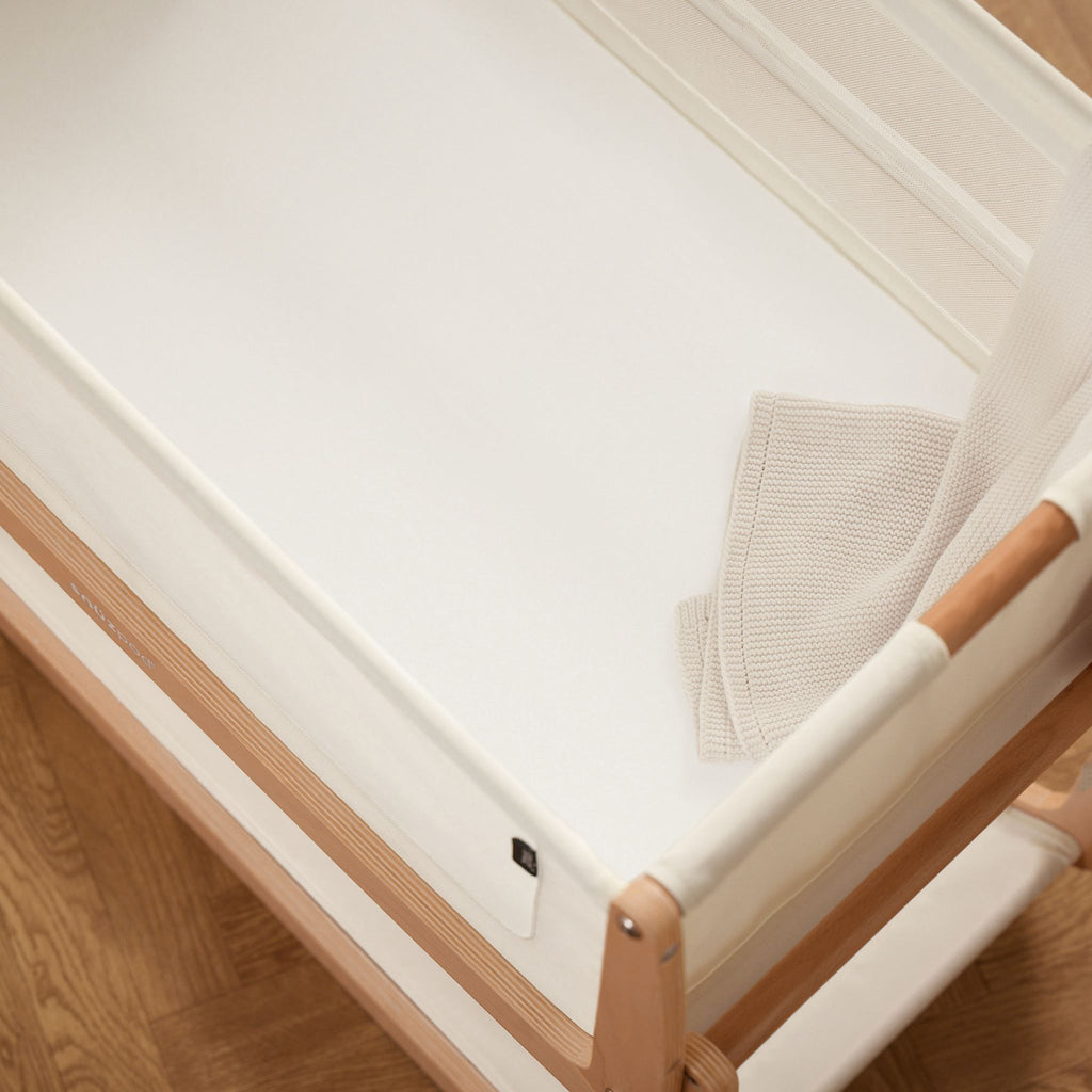 Snüz Beistellbett 2er-Pack Spannbettlaken - White