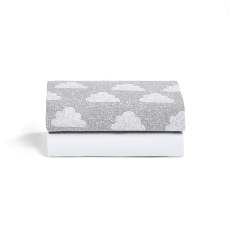 Crib 2 Pack Fitted Sheets – Cloud Nine
