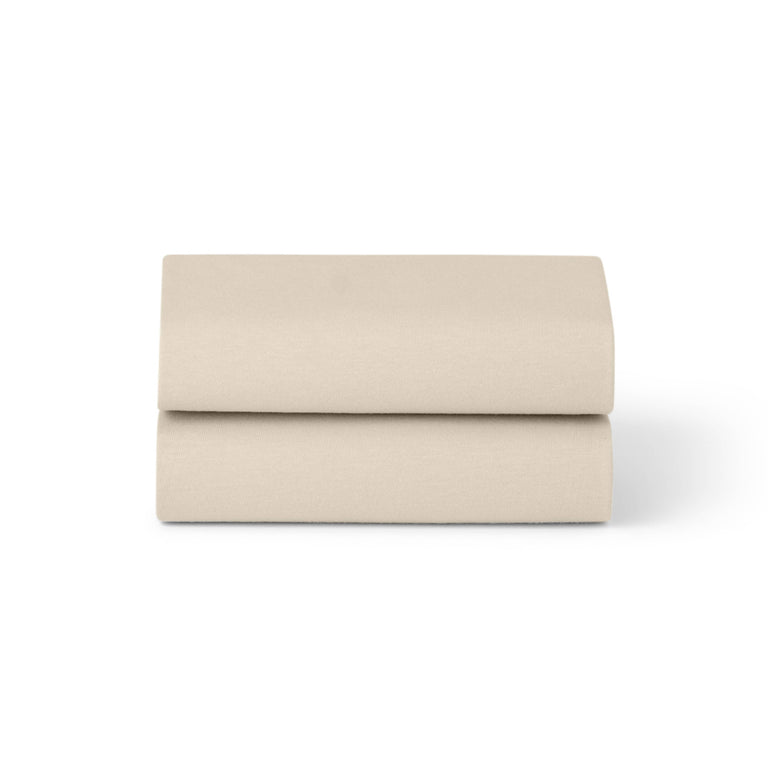Moses Basket 2 Pack Fitted Sheets – Sand