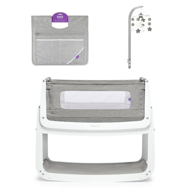 SnuzPod4 Bedside Crib Bundle - Dusk