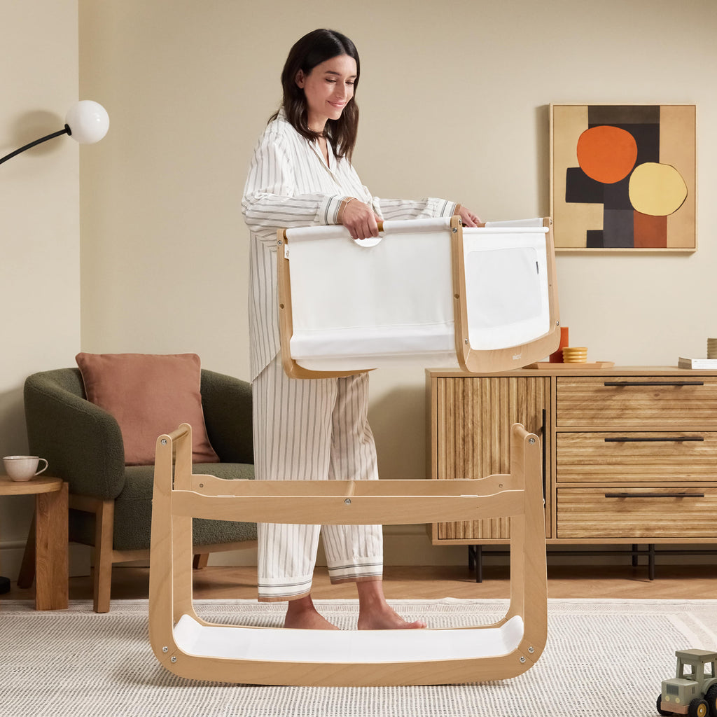 SnuzPod5 Bedside Crib Natural
