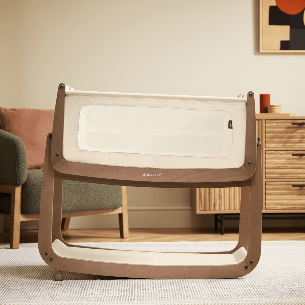 SnuzPod5 Bedside Crib Walnut